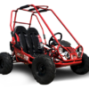 TrailMaster MINI XRX+ Kids GoKart, 5.5hp Gas Engine with Electric Start, Remote Start/Kill, Ages 4-9 - Red
