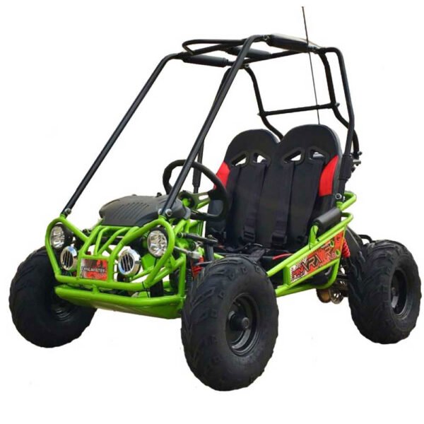 TrailMaster MINI XRX/R+ Go Kart, 5.5hp Parental Remote Control with Reverse, Kids Ages 4-9 - Green