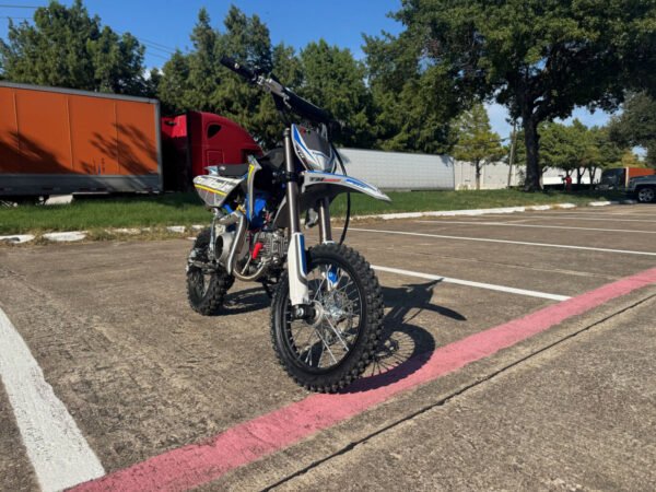 TrailMaster MK110ES Pro Series Dirt Bike, BOSCH EFI, 4-Speed Automatic, Electric Start, Dual Disc Brakes, (14/12) Wheels - Red