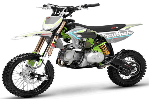 TrailMaster MK125 Dirt Bike 4-Speed Manual Dual Disc Brakes, Electric Start (14/12), Ages 12 and up - Red