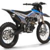 TrailMaster MX250-Pro Dirt Bike, 5-Speed Manual, Dual Disc Brakes, Electric Start (21/18) Wheels - Blue