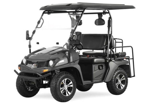 TrailMaster Taurus 200E-GX UTV Gas Golf Cart, Full Length Roof, 4-Seat, DOT Approved, Electronic Fuel Injection - Carbon Fiber