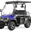 TrailMaster Taurus 200E-GX UTV Gas Golf Cart, Full Length Roof, 4-Seat, DOT Approved, Electronic Fuel Injection - Carbon Fiber