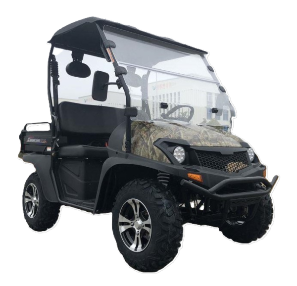 TrailMaster Taurus 200U Gas UTV High/Low Gear-Golf Cart Style UTV, Alloy Wheels - Tree Camo