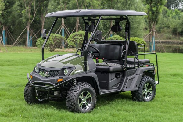 TrailMaster Taurus 450GX Gas Golf Cart, 26hp EFI Engine, 2x4/4x4 H/L Gear with Locking Differential - Green