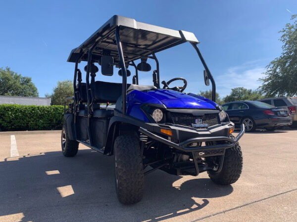 TrailMaster Taurus4 450 Gas 6-Seat UTV, 4x4 High/Low Gear, Alloy Wheels - Blue