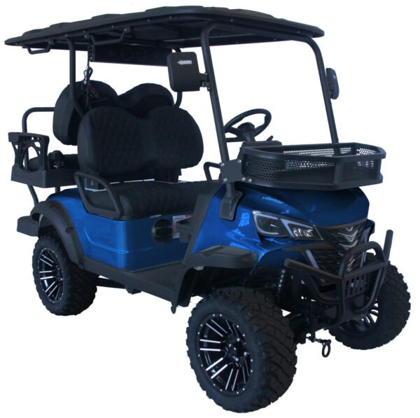 TrailMaster TBM X4 Electric Golf Cart, 5kW Lithium Battery - Blue