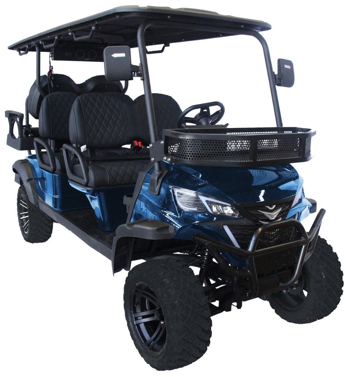 TrailMaster TBM X6 6-seater Electric Golf Cart, 5kW Lithium Battery - Blue