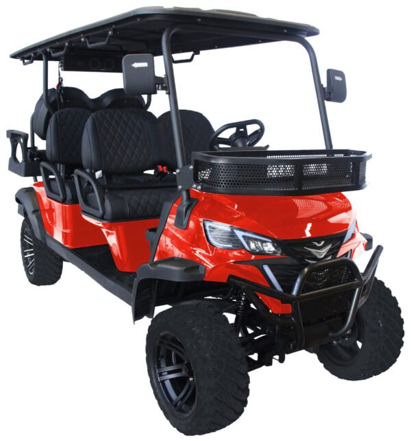 TrailMaster TBM X6 6-seater Electric Golf Cart, 5kW Lithium Battery - Blue