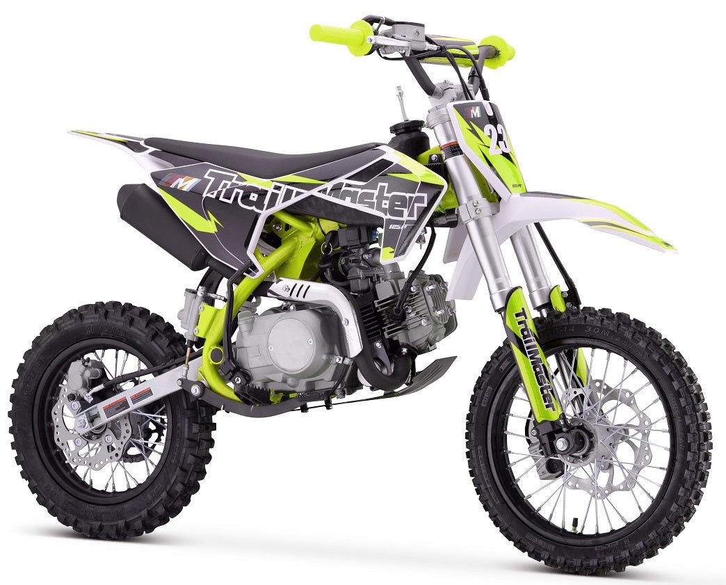 TrailMaster TM23 125cc Dirt Bike, 4-Speed Auto, Electric Start (14/12), Ages 12 and up - Red
