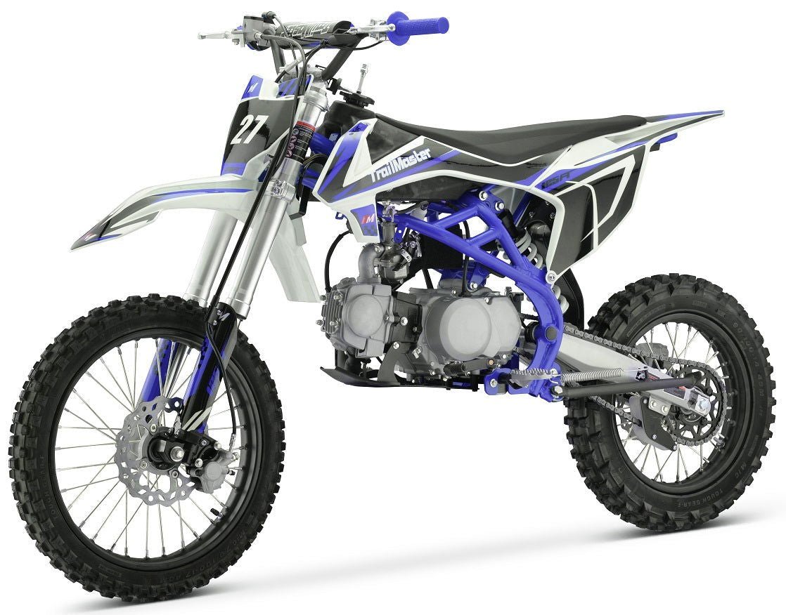 TrailMaster TM27 125cc Large Frame, Dirt Bike 4-Speed Manual (17/14), Ages 12 and up - Red