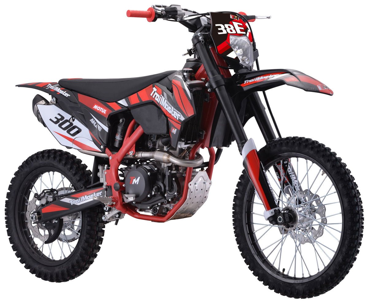 TrailMaster TM38E 300 EFI Dirtbike 31hp, 6-Speed Manual, Liquid Cooled - Green
