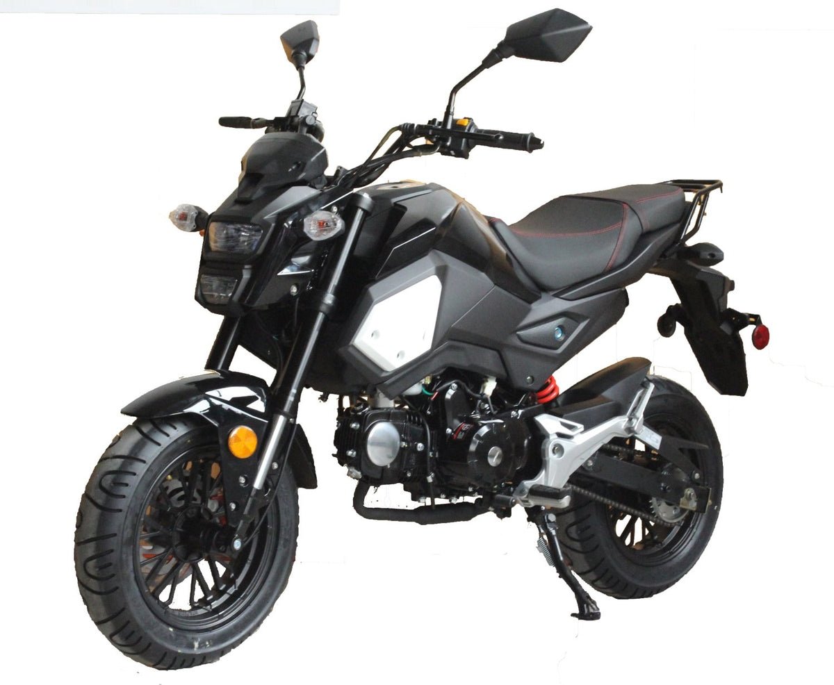 Vader 125cc Motorcycle, 4-Speed Manual, Hydraulic Disc Brakes, 12-inch Wheels - Blue