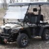 Victory 450 Gas Golf Cart, Electronic Fuel Injection, 4WD, Automatic with Reverse, Deluxe Alloy Wheels, Front Winch, Windshield - Camo