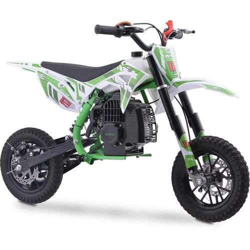 Villain Kids Gas Dirt Bike, 52cc 2-Stroke, Ages 6 and up - Blue