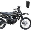 Viper 150cc Dirt Bike 5-Speed Manual Kick Start (19/16) Wheels, Ages 16 and up - Black
