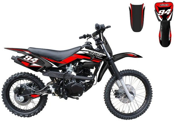 Viper 150cc Dirt Bike 5-Speed Manual Kick Start (19/16) Wheels, Ages 16 and up - Black