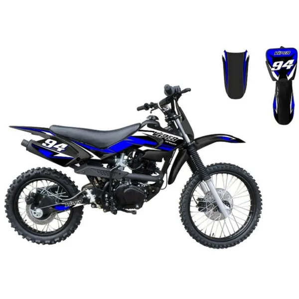 Viper 150cc Dirt Bike 5-Speed Manual Kick Start (19/16) Wheels, Ages 16 and up - Black
