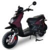 Vision 150cc Street Scooter, Automatic, Front Disc Brake, 12 inch Aluminum Wheel - Red