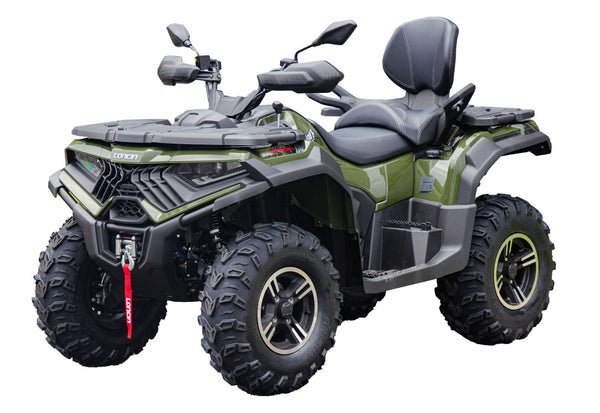 X-Wolf 700cc EFI Utility ATV, Automatic with H/L Gear, 12 inch Alloy Wheels, LCD Digital Dash - Green