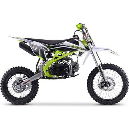 X3 Gas Dirt Bike, 125cc 4-Stroke, Electric Start, Manual 4-Speed, 17/14 inch Wheels