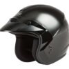 Youth Of-2y Open-Face Helmet Black Ys