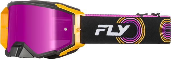 Zone Elite Goggle Blk/Yel/Pur W/ Magenta Mirror/Smoke Lens
