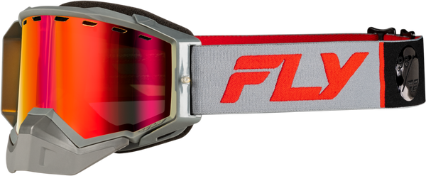 Zone Elite Snw Goggle Grey/Red W/Red Mir/Plrzd Amber Lens