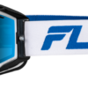 Zone Elite Snw Goggle Wht/Blue W/Drk Blu Mir/Plrzd Smoke Lens