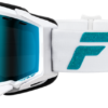 Zone Elite Snw Goggle Wht/Teal W/ Sky Blue/Polarized Smk Lens