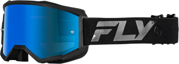 Zone Goggle Black/Black W/ Sky Blue Mirror/Smoke Lens