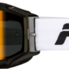 Zone Pro Goggle White/Blk/Gold W/ Gold Mirror/Smoke Lens