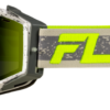 Zone Snow Goggle Gry/Hi-Vis W/Green Mirror/Yellow Lens